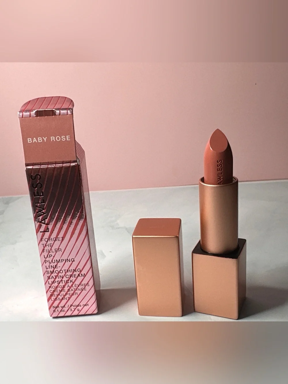 Lawless lipstick in shade baby rose
